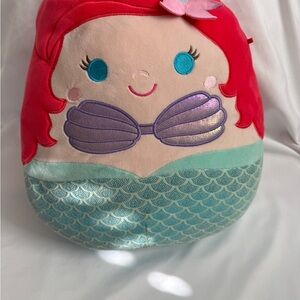 Disney Ariel Squishmallow 12” Plush Kellytoy Little Mermaid Squishmallows